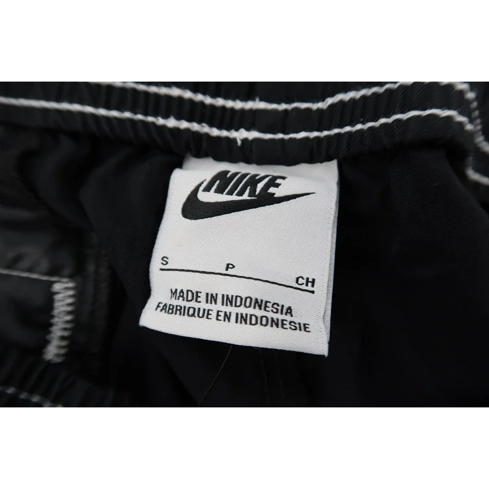 Nike Women's Swoosh‎ Woven Easy Shorts High Rise Black Size Small DM6752-010 New